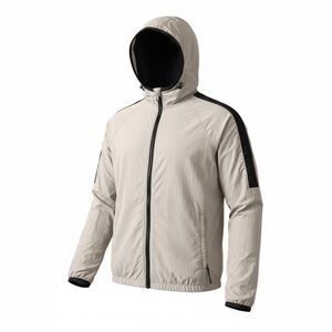 Boys Grey Water Resistant Hooded Jacket